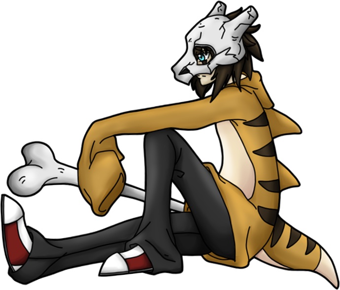 The Lonely Cubone - Cartoon (690x589), Png Download