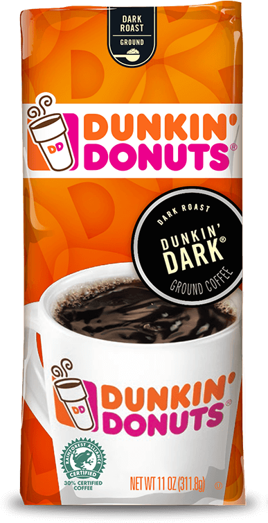 Dunkin' Dark Coffee - Dunkin Donuts Ground Coffee Original (960x960), Png Download