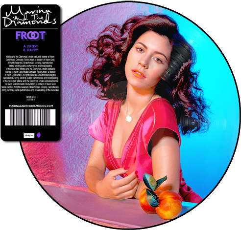 Marina & The Diamonds - Marina And The Diamonds - Froot Lp - White One Size (500x470), Png Download