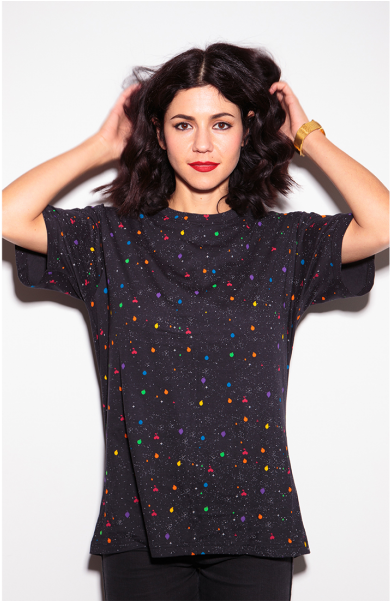 Marina And The Diamonds Galaxy Shirt (600x600), Png Download