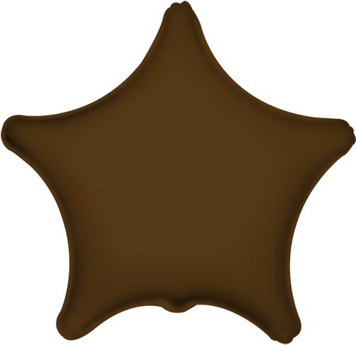 Estrela Metalizada 20” Marrom - Estrellas Para Decorar (600x589), Png Download