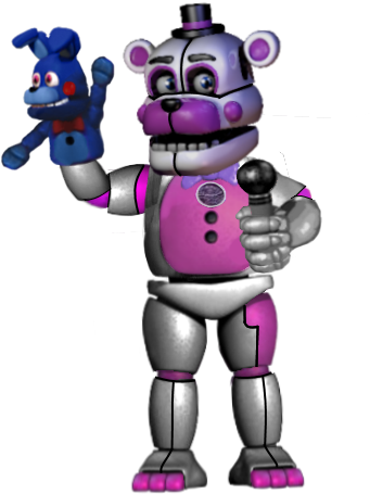 Funtime Freddy - Fnaf Sister Location Freddy (400x527), Png Download