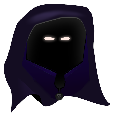 Monk Vector Hooded Figure - Cloaked Icon (453x465), Png Download
