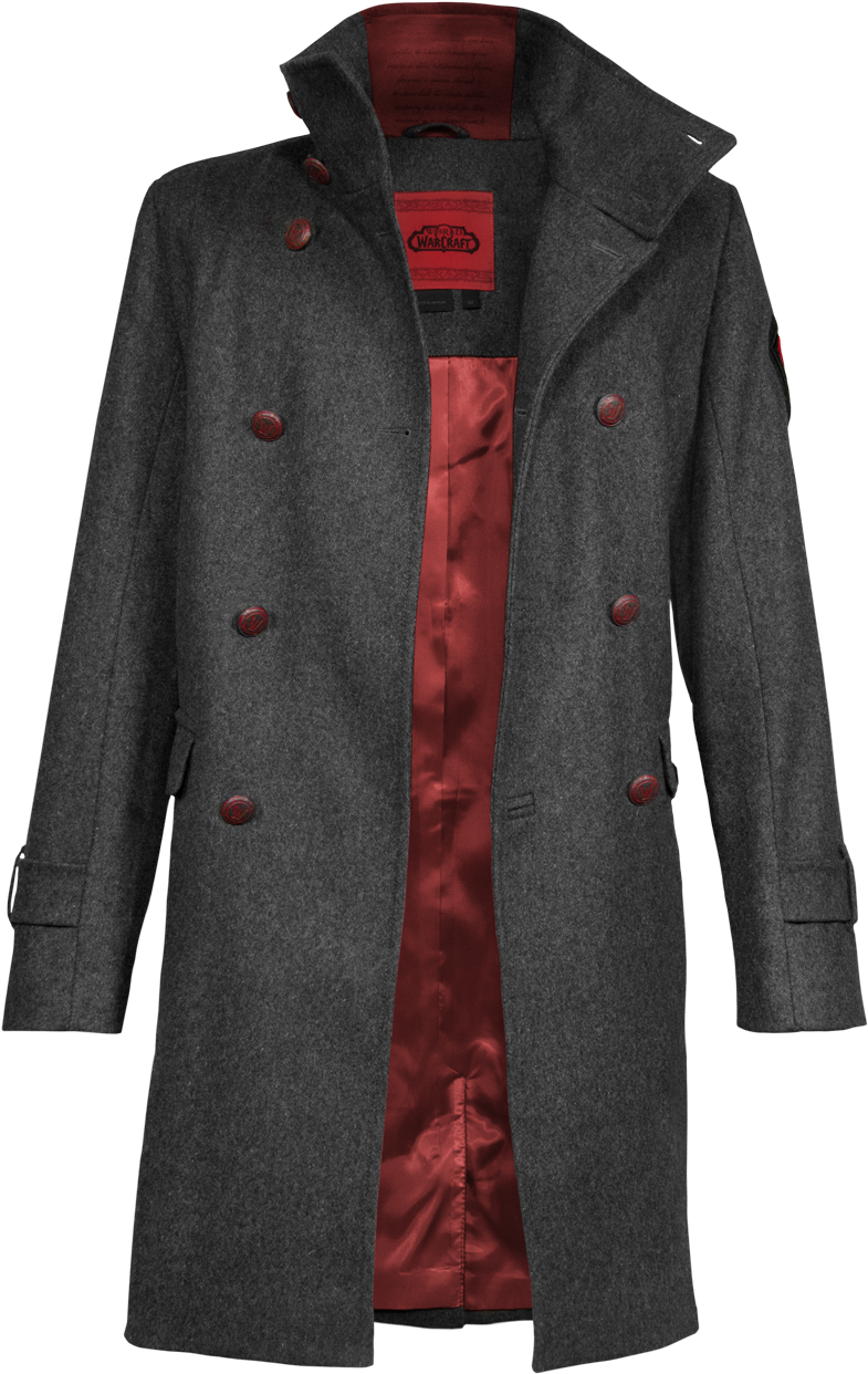 The Hooded Figure Draws A Coat From The Shadows - Shadow Of Orgrimmar Coat (784x1250), Png Download