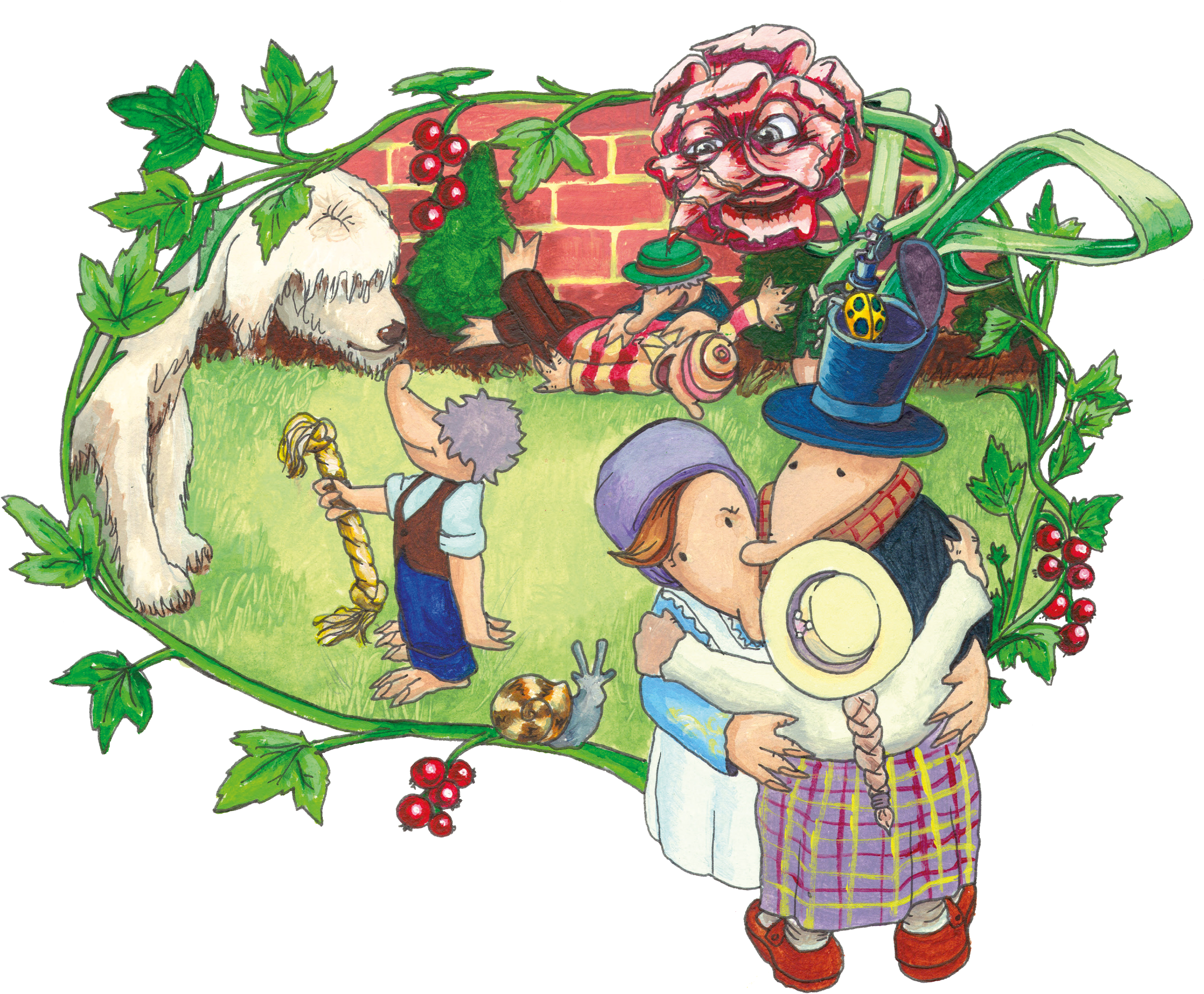 A Generation-defying Story, The Mole And The Flower - Cartoon (2703x2733), Png Download