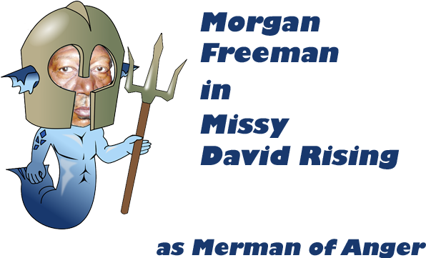Morgan Freeman Merman Of Anger - Merman-neptun Krieger T-shirt (600x400), Png Download