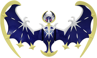 Lunala Ex Figure - Pokmon Sun And Moon Monster Collection Mini Figure (430x430), Png Download
