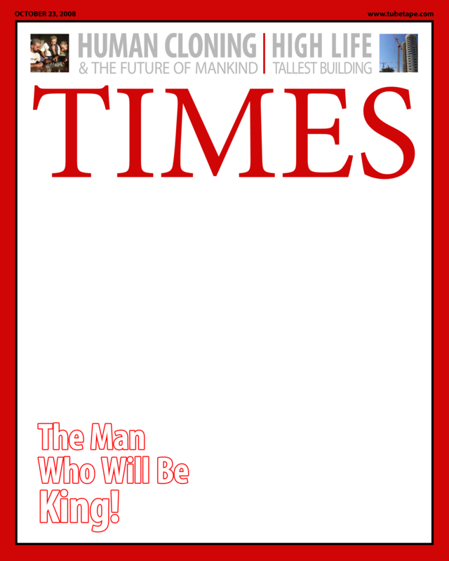 Time Magazine Png - Times Magazine Template Png (640x800), Png Download