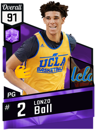Lonzo Ball Png - Lonzo Ball Myteam Card (325x475), Png Download