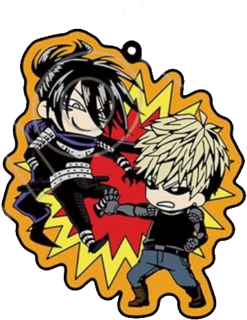 One Punch Man New Rubber Pendant Key Chain New Saitama (488x490), Png Download