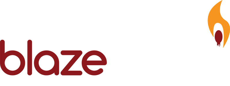 Main Logo Light Logo - Blaze Digital (800x302), Png Download