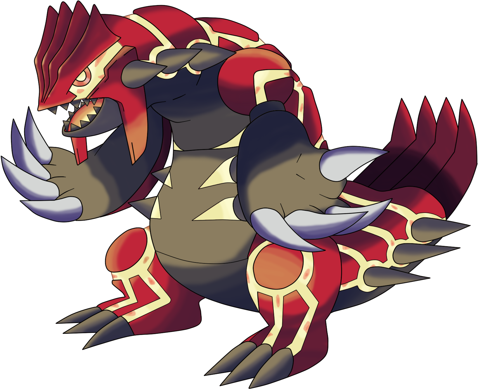 Primal Groudon (1684x1373), Png Download