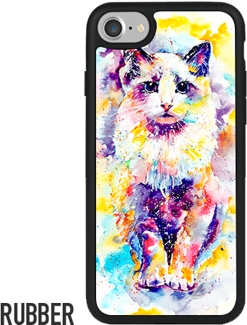 Funda Para Celular Cat Watercolor (painting) - Mobile Phone (479x483), Png Download