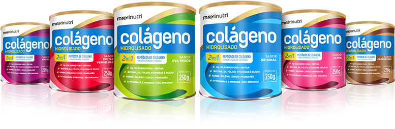 Banner Colã¡genos Produtos - Colágeno Hidrolisado 2 Em 1 - 250g Original - Maxinutri (1920x520), Png Download