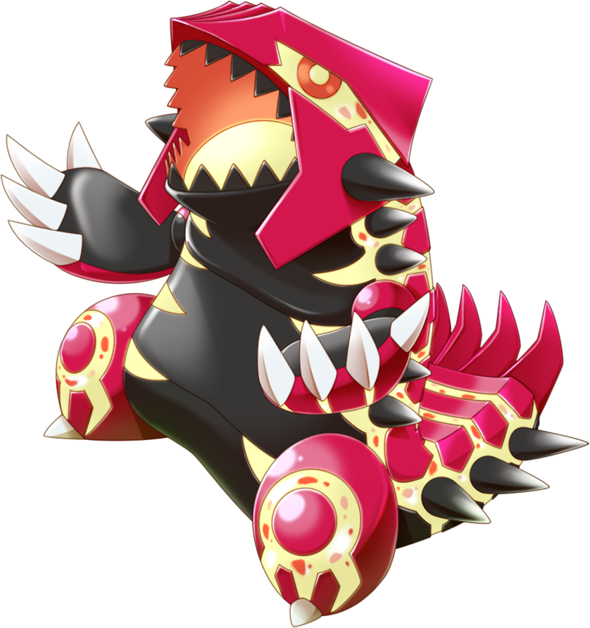 Groudon Transparent Virus Svg Stock - Game Pokemon Rumble World (838x892), Png Download