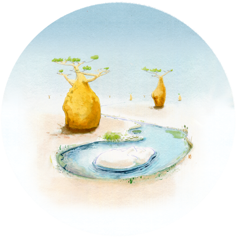 Destinado A Restaurar Tu Funcionamiento Celular, A - Child Art (479x480), Png Download