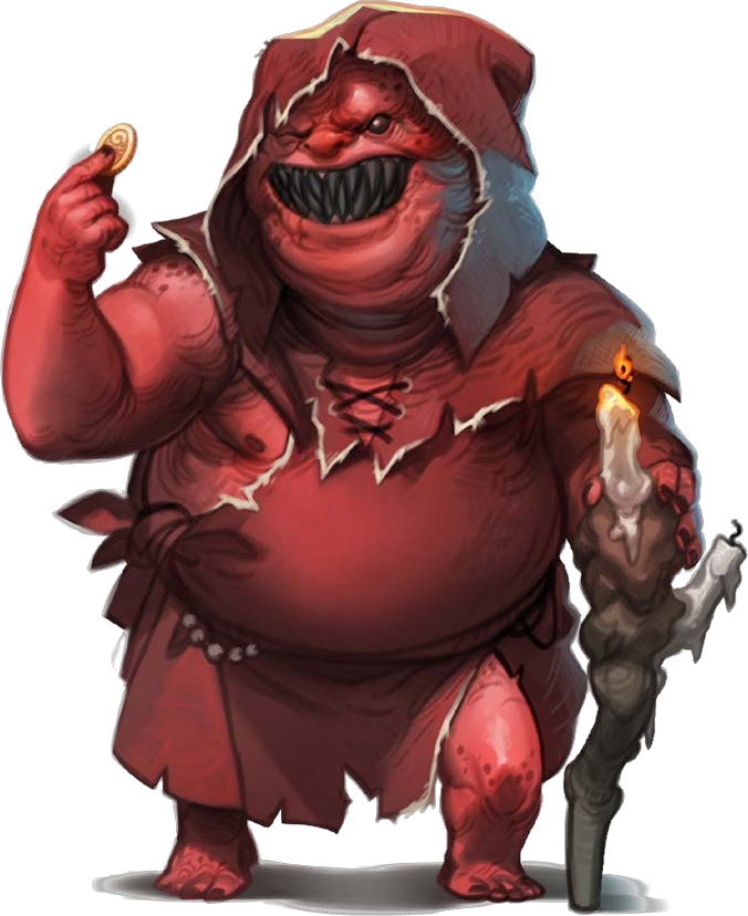 Gremlin%2c - Monaciello - Illustration (676x828), Png Download