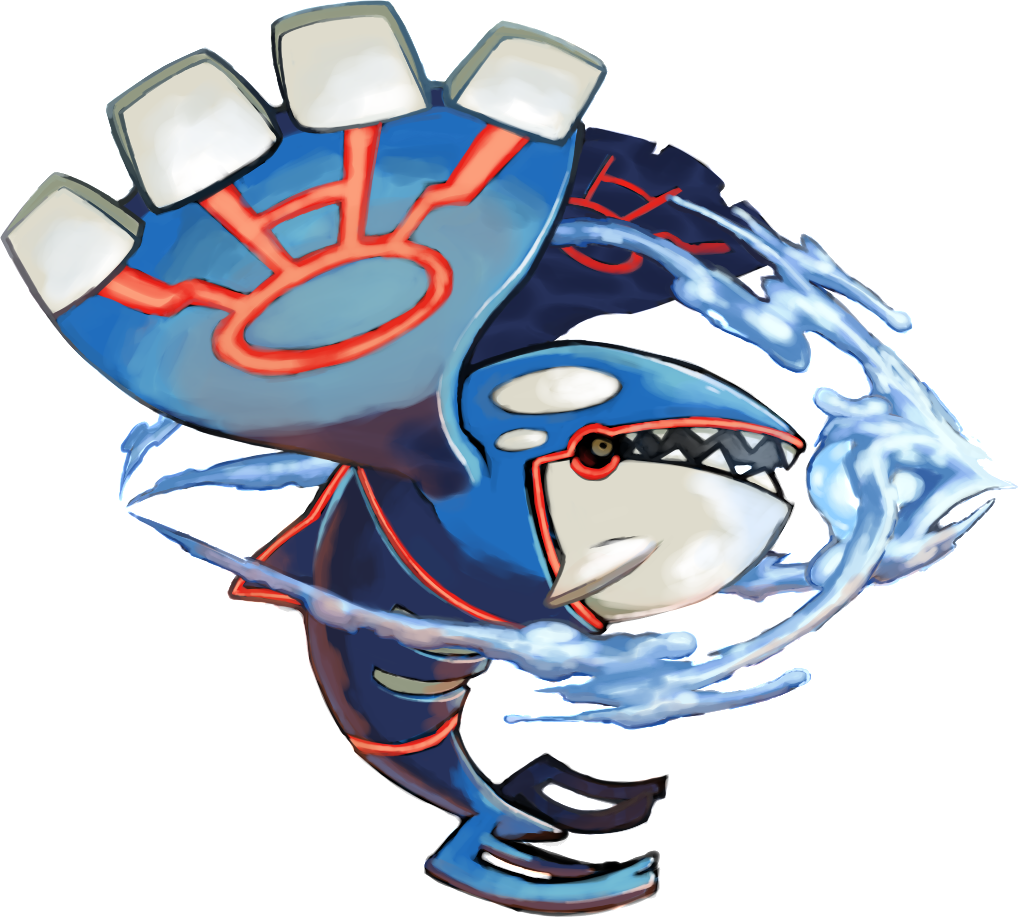Kyogre - Kyogre Transparent (2100x1962), Png Download