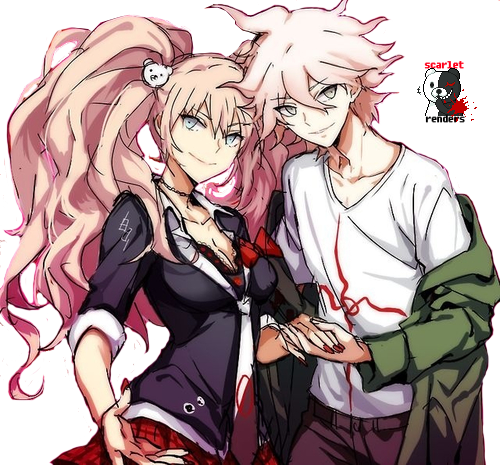 Riku114 Hintergrund Entitled Nagito Komaeda And Junko - Junko Enoshima X Nagito Komaeda (500x465), Png Download