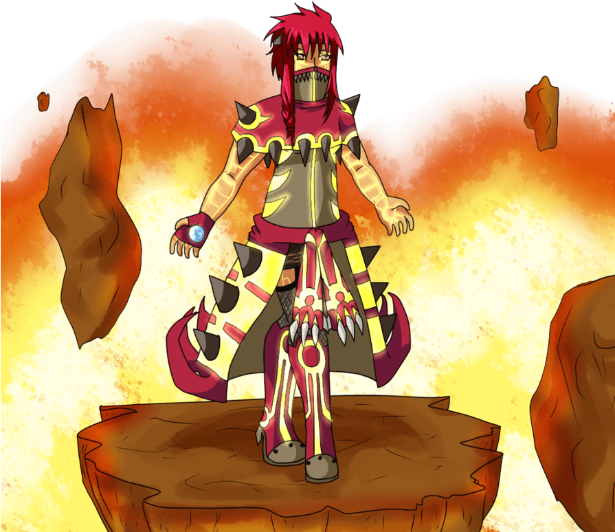 Pokemon Primal Groudon Gijinka By Bubble-goom On Deviantart - Primal Groudon Human Form (894x894), Png Download