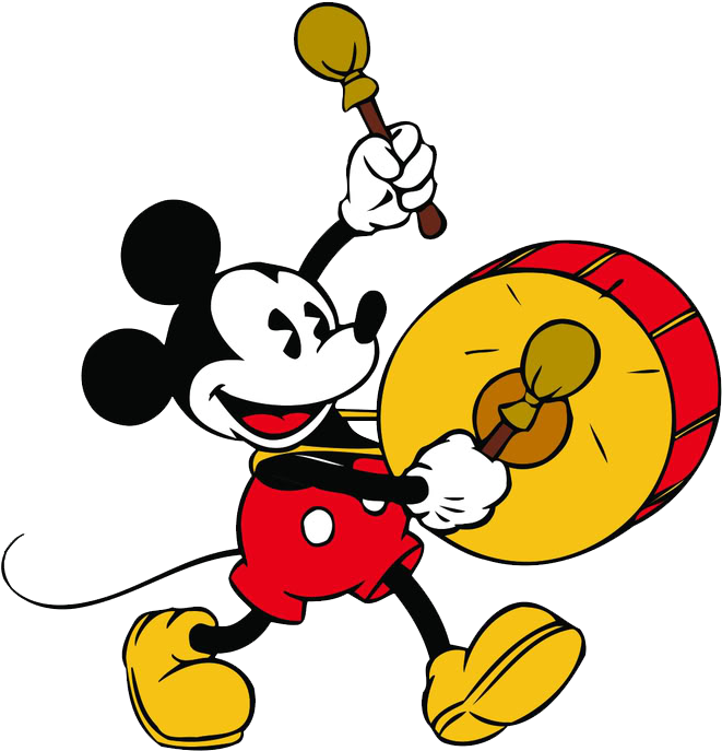 Mickey Mouse Music Clipart - Mickey Mouse Music (679x709), Png Download