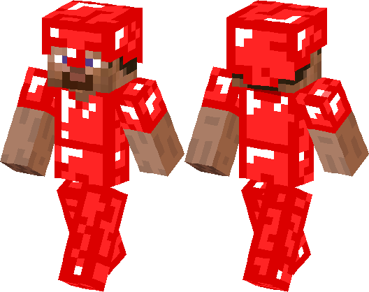 Herobrine Zombie Minecraft Skin (528x418), Png Download