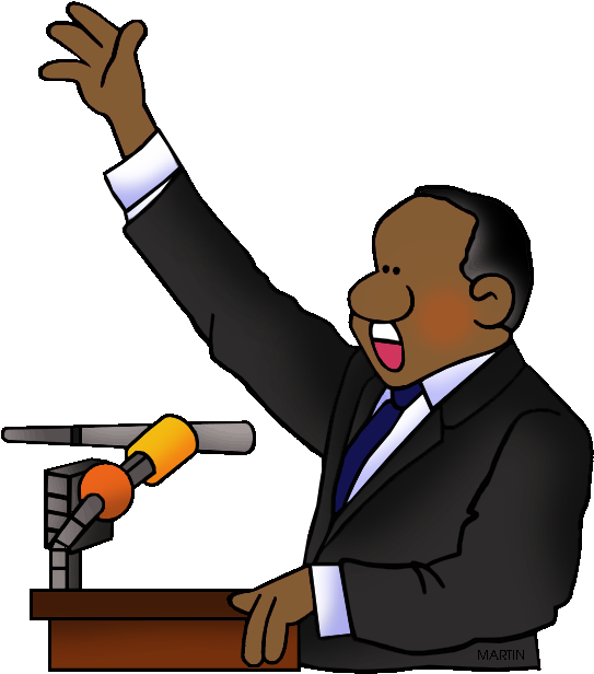 Martin Luther King Jr I - Mlk Jr Clipart (558x648), Png Download