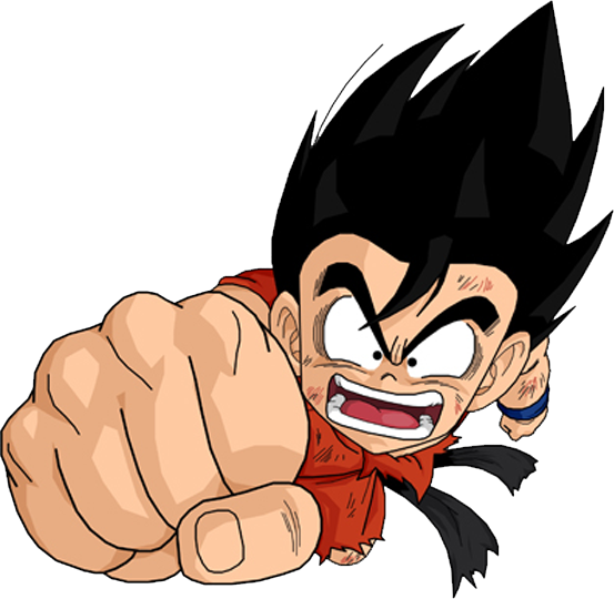 Share This Image - Kid Goku (553x540), Png Download