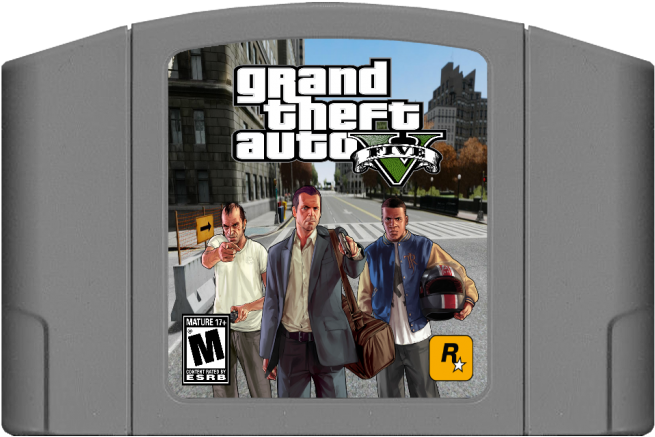 Grand Theft Auto V N64 Box Art Cover - Gta Grand Theft Auto V (5) For Xbox 360 (700x525), Png Download