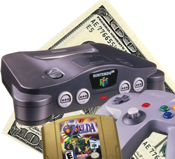 Cash For N64 - Nintendo 64 (367x327), Png Download