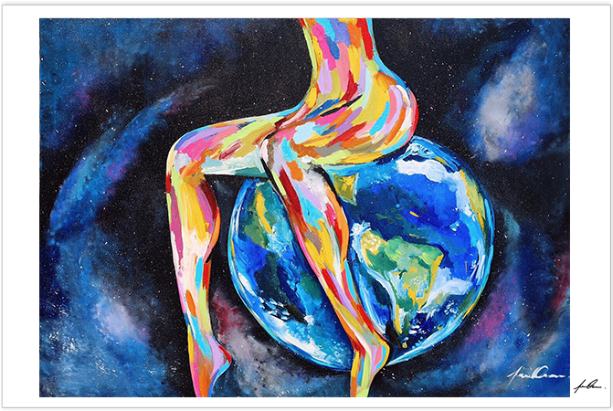 Inner Power - Modern Art (670x940), Png Download