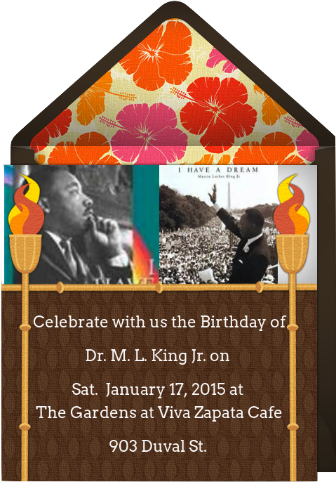Come And Celebrate The Birthday Of Dr - Martin Luther King Jr (492x698), Png Download