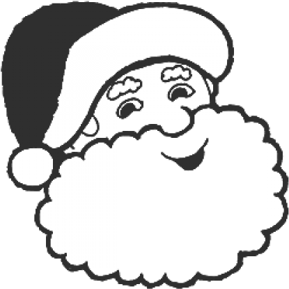 Santa Face - Disegni Di Babbo Natale (500x500), Png Download