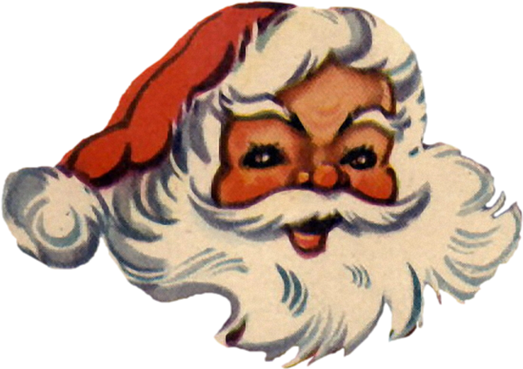 A Jolly Santa Face In Jpg And Png - Santa Claus (859x712), Png Download