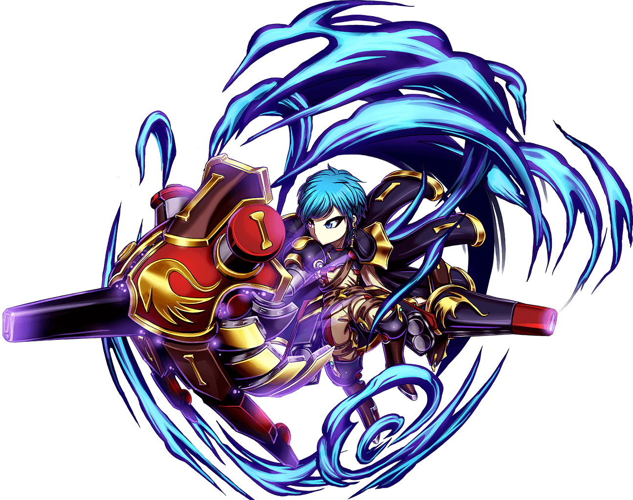 Unit Ills Full 760227 - Brave Frontier Arthur Omni (1295x1024), Png Download