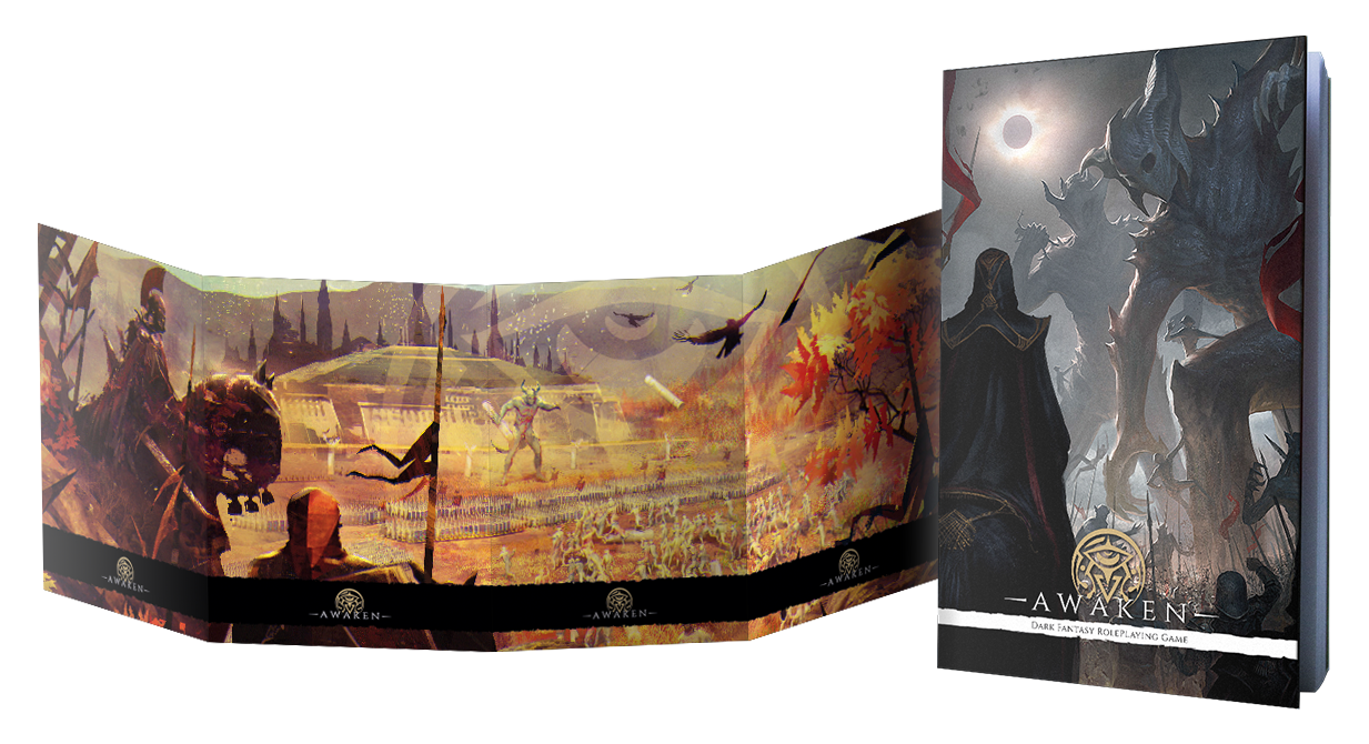 Responsive Image - Awaken Rpg Book (1233x670), Png Download