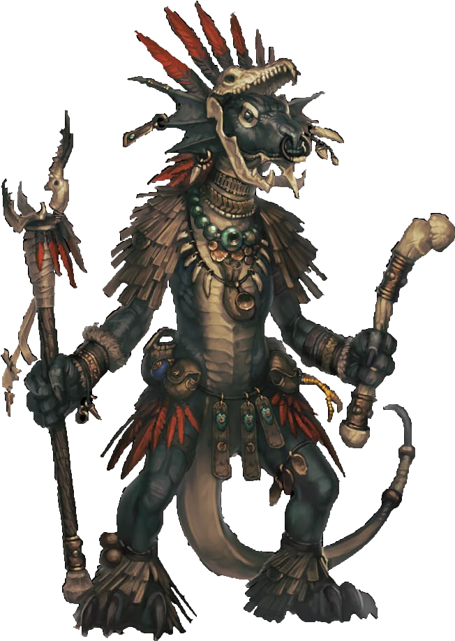 Chief Sootscale Is The Leader Of The Sootscale Tribe, - Kobold Pathfinder (805x1061), Png Download