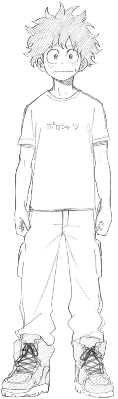 Izuku Midoriya Civilian Profile - Civilian (407x1342), Png Download