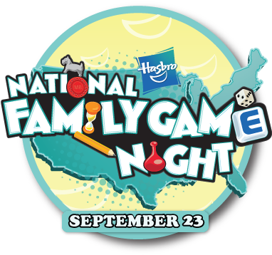 National Family Game Night Hasbro Family Game Nightnfgn - Hasbro Family Game Night (400x385), Png Download