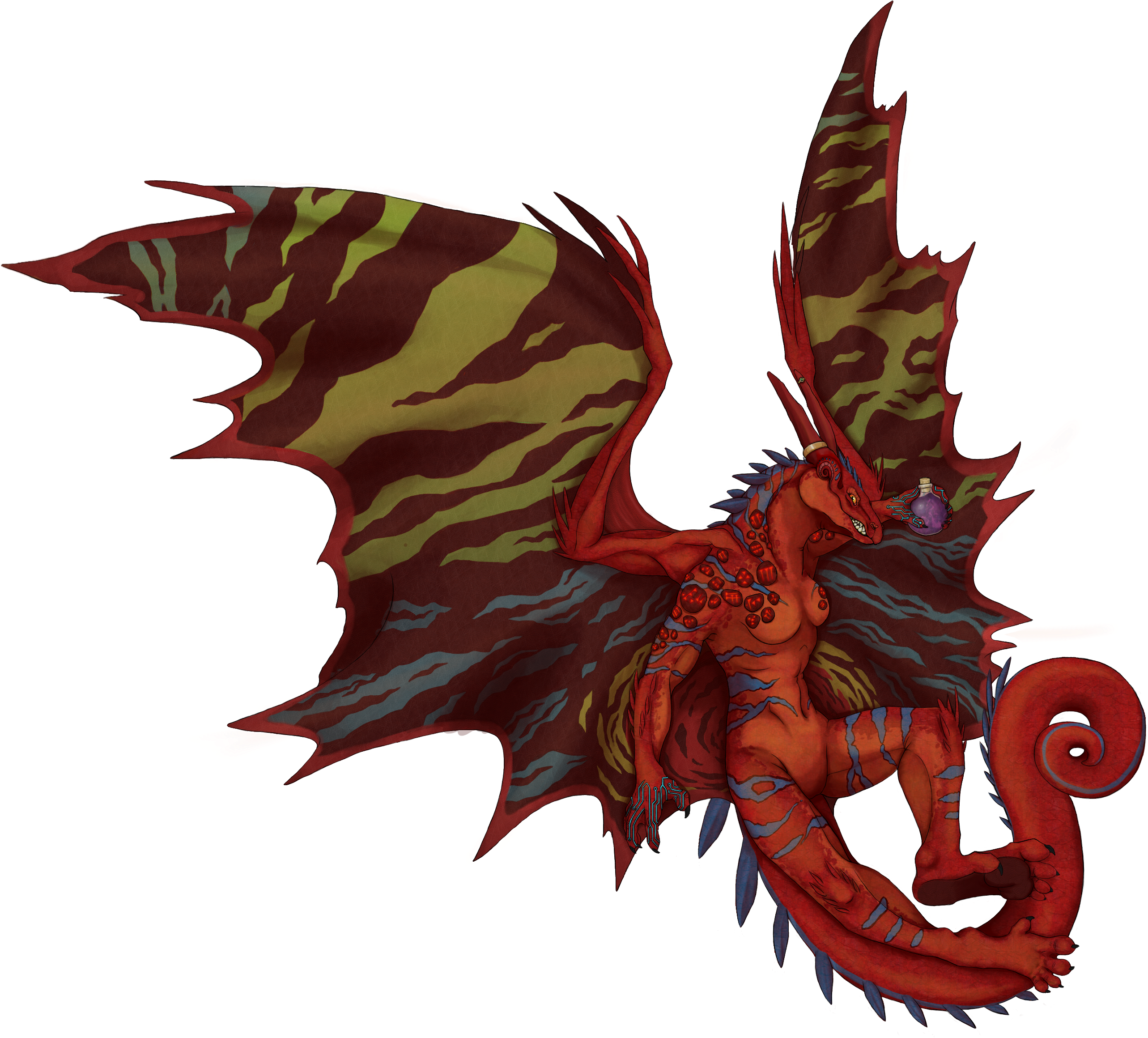 There's Probably Gonna Be A More Recent Version Of - Dragon Tiefling (2787x2467), Png Download