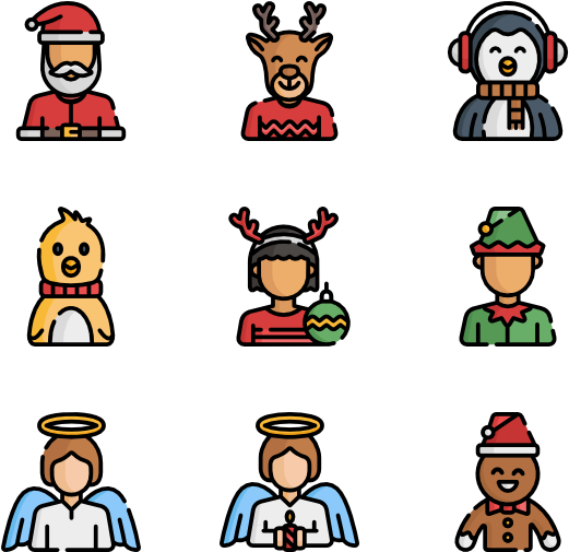 Christmas Avatars - Christmas Day (600x564), Png Download