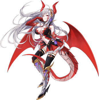 Chione The Gargoyle Fu Reiji On Deviantart Monster - Daily Life With A Monster Girl Horo (345x350), Png Download