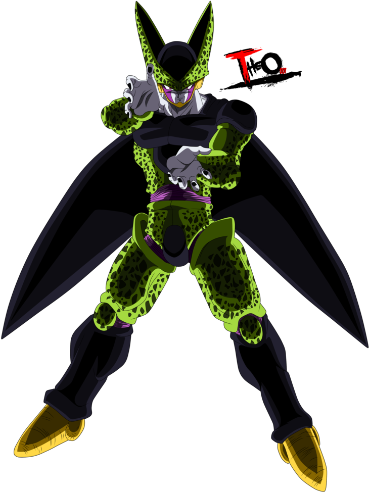 Super Perfect Cell By Theo001 - Super Perfect Cell Png (784x1020), Png Download