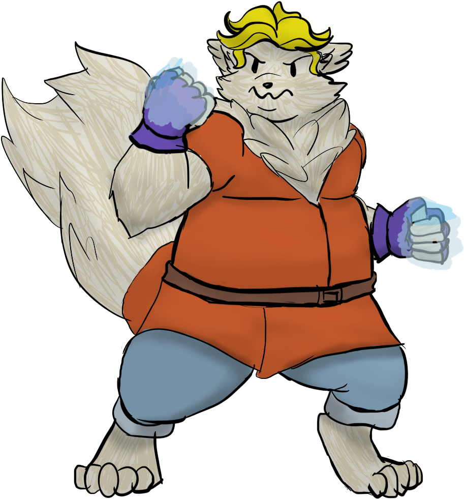 Here's A Fluffbold Sorceror - Cartoon (1000x1000), Png Download