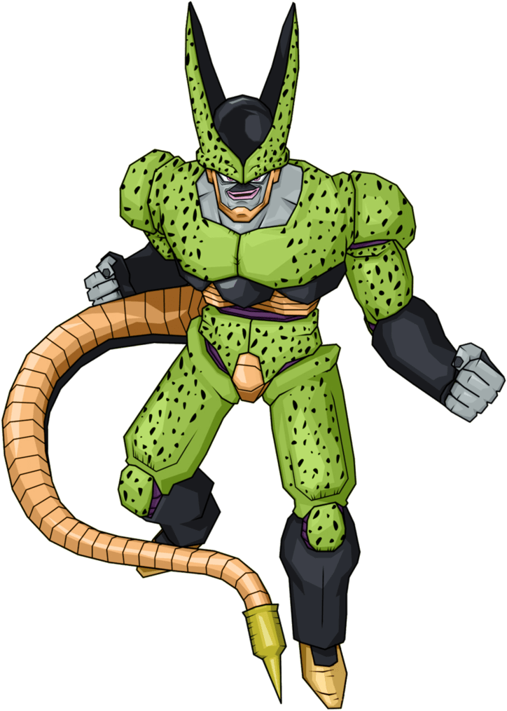 Image Super Semi Perfect Cell By Db Own Universe Arts - Cell Dragon Ball Z (755x1059), Png Download