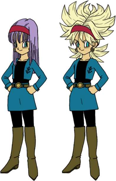 Dragon Ball Z Future Bulla Vs Super Perfect Cell - Future Bra Dragon Ball (400x616), Png Download