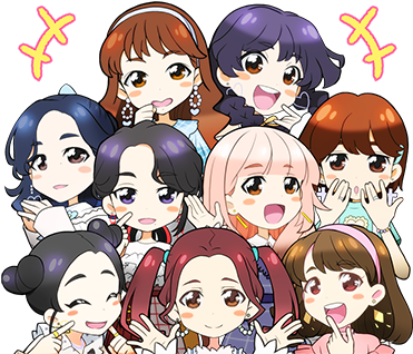 Candy Pop Line Stickers Twice - Twice Candy Pop Anime (420x348), Png Download