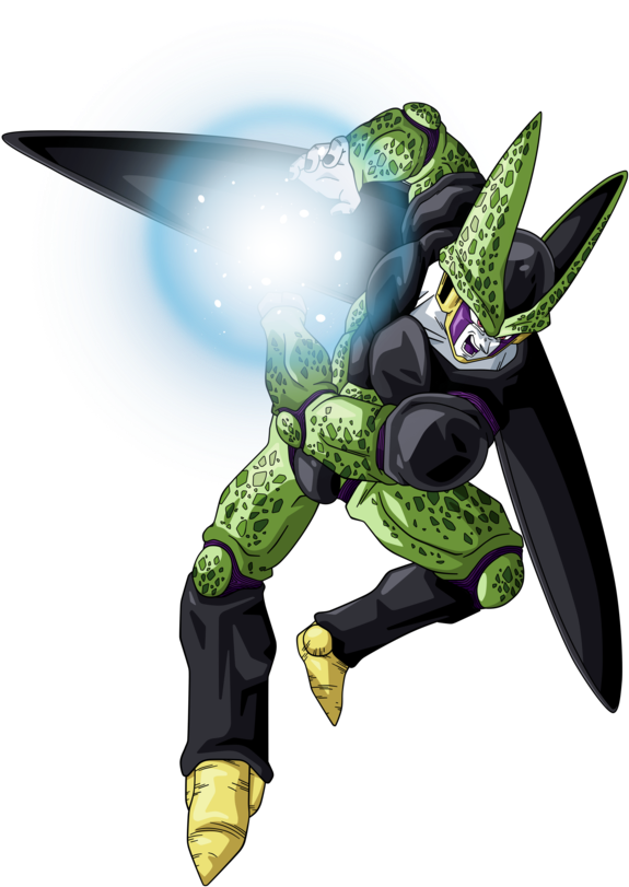 Download I Decided To Redraw Few Thing On It And Made A Better Dragon Ball Z Perfect Cell Kamehameha Png Image With No Background Pngkey Com