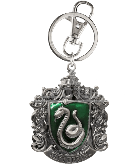 Slytherin Crest Keychain - Harry Potter Hogwarts Slytherin House Keychain Key (559x559), Png Download