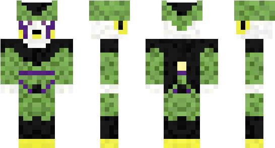 Minecraft Skin Perfectcell - Fictional Character (600x348), Png Download